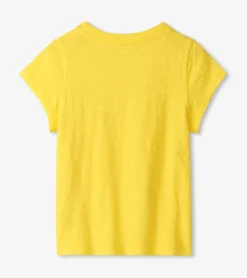 Online Girls Falling Hearts Graphic Tee Tops