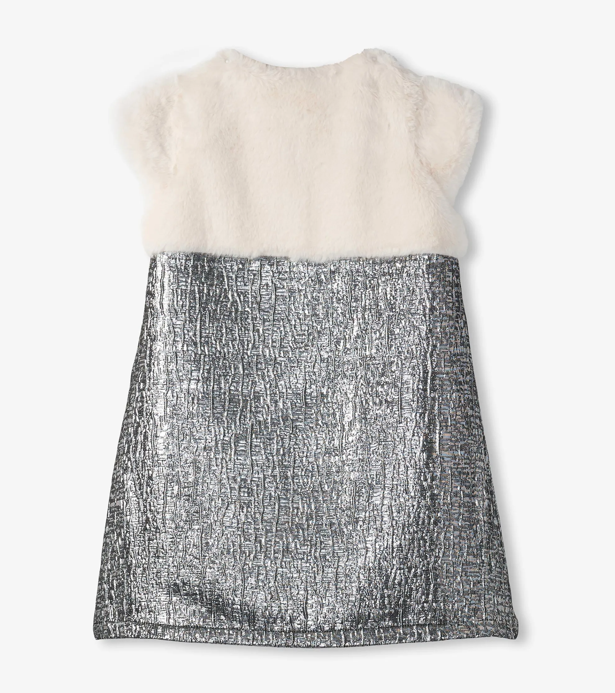 New Girls Faux Fur Jacquard Dress Dresses