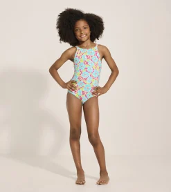 Sale Girls Floating Poppies One-Piece Swimsuit Swimwear|Swimwear