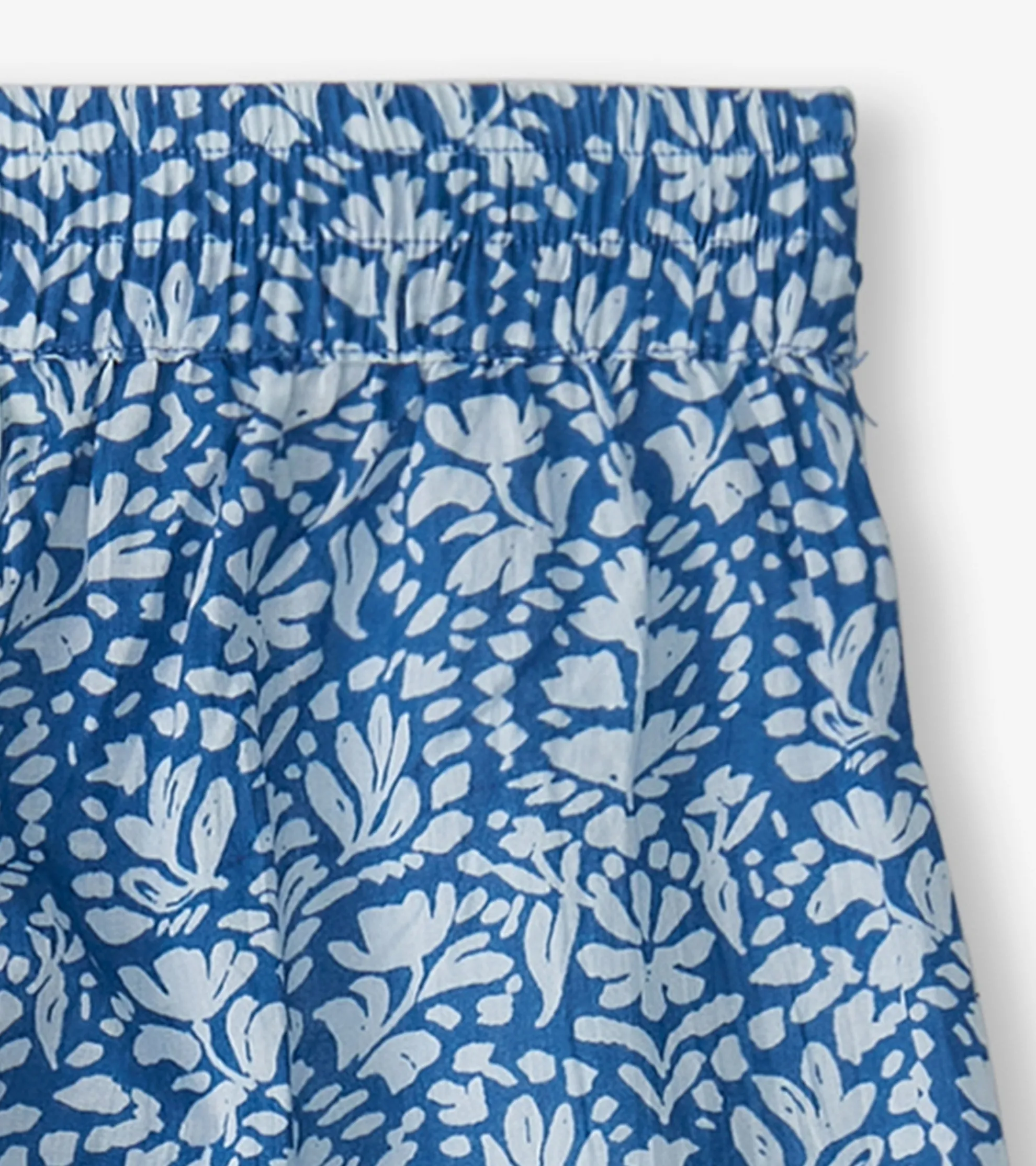 Hot Girls Floral Shibori Cropped Culottes Bottoms