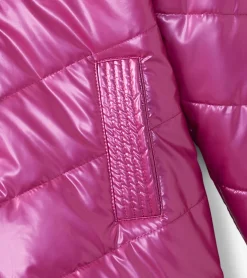 Online Girls Fuschia Star Puffer Jacket Outerwear