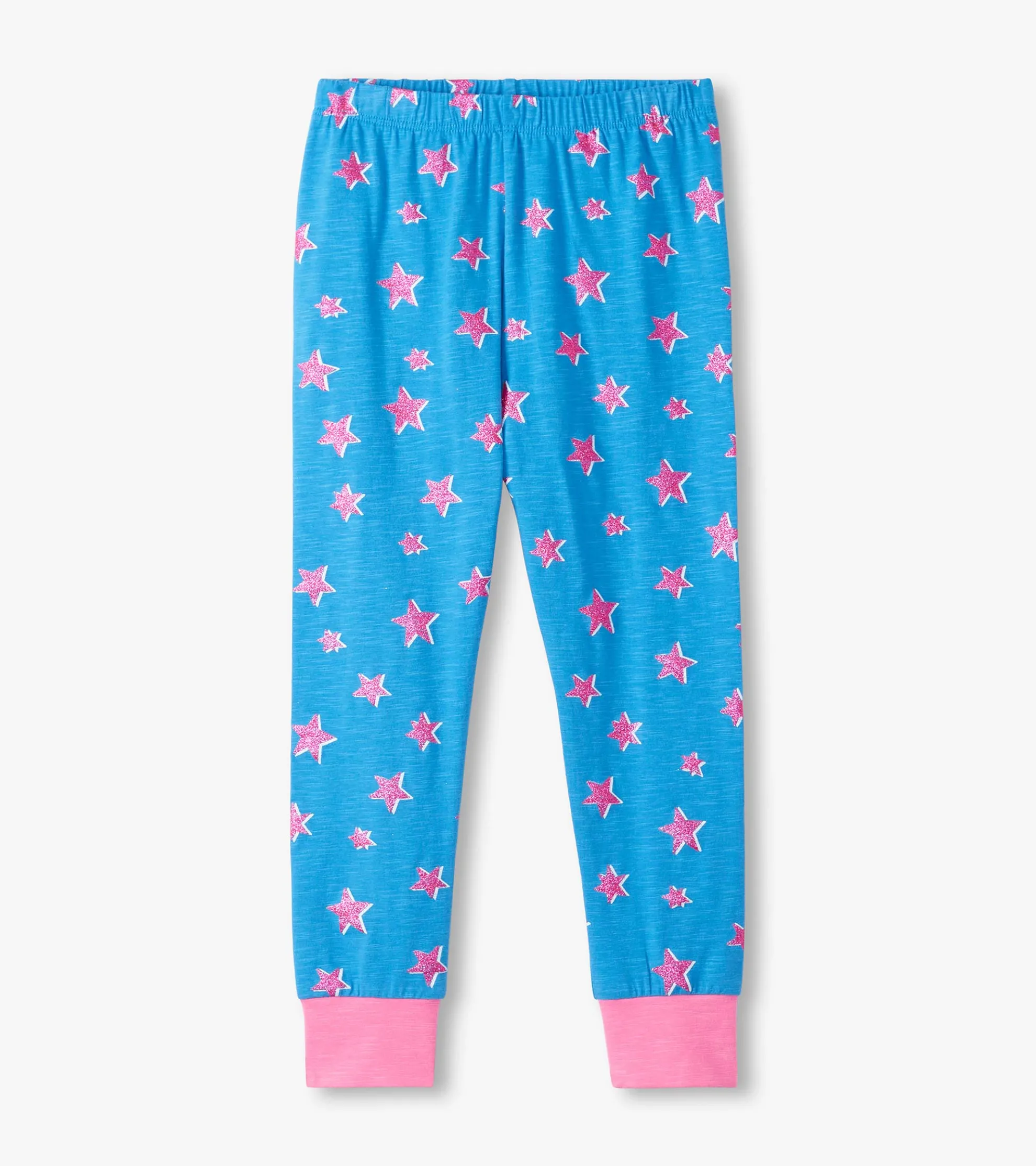 Girls Glitter Stars Pajama Set Sleepwear|Sleepwear