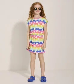 Clearance Girls Groovy Flowers Relaxed Dress Dresses