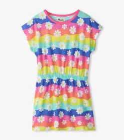 Clearance Girls Groovy Flowers Relaxed Dress Dresses