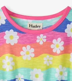 Clearance Girls Groovy Flowers Relaxed Dress Dresses