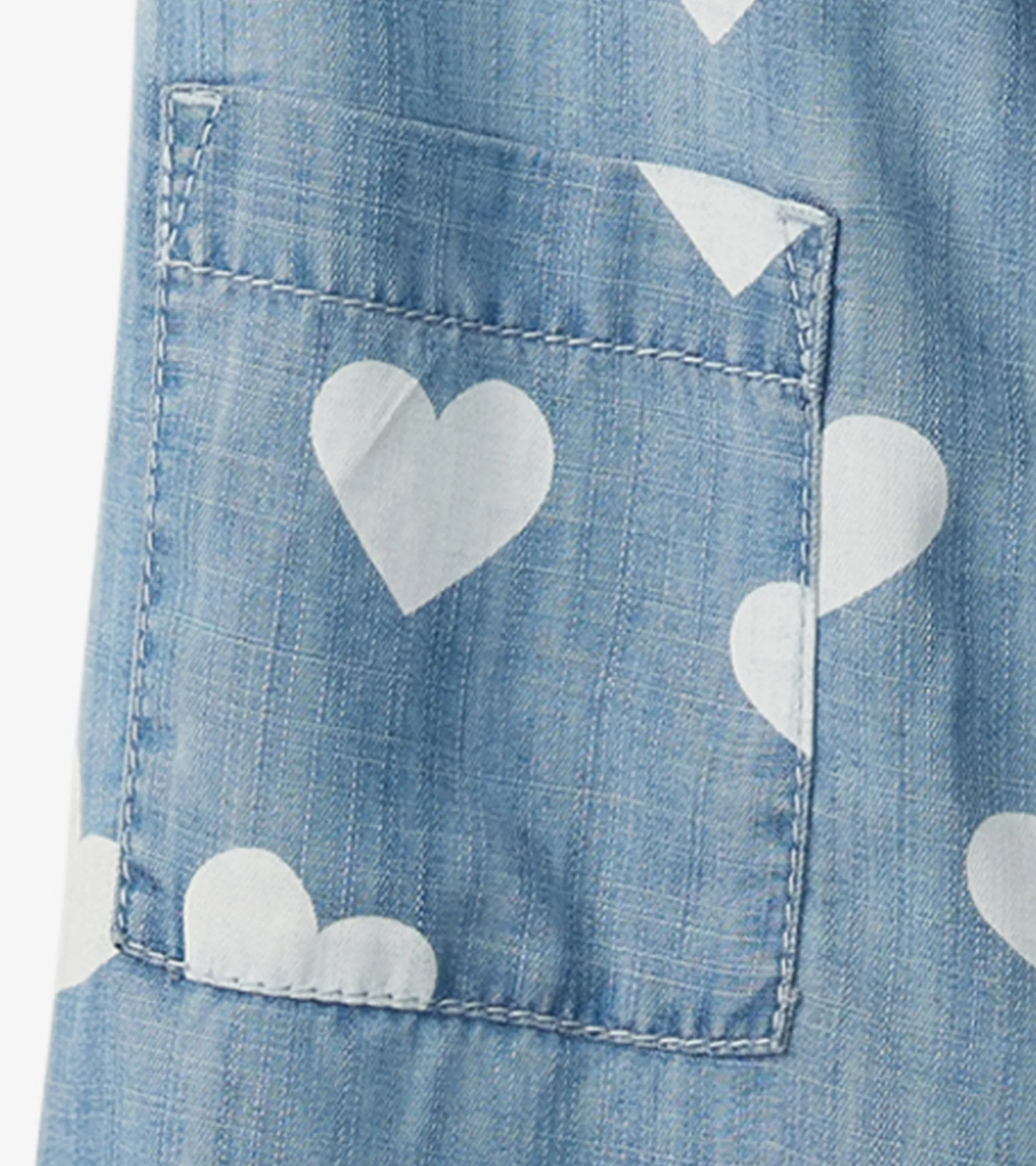 Clearance Girls Hearts Slouchy Overalls Bottoms
