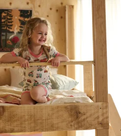 Outlet Girls Ice Cream Trucks Bamboo Short Pajama Set Sleepwear|Sleepwear