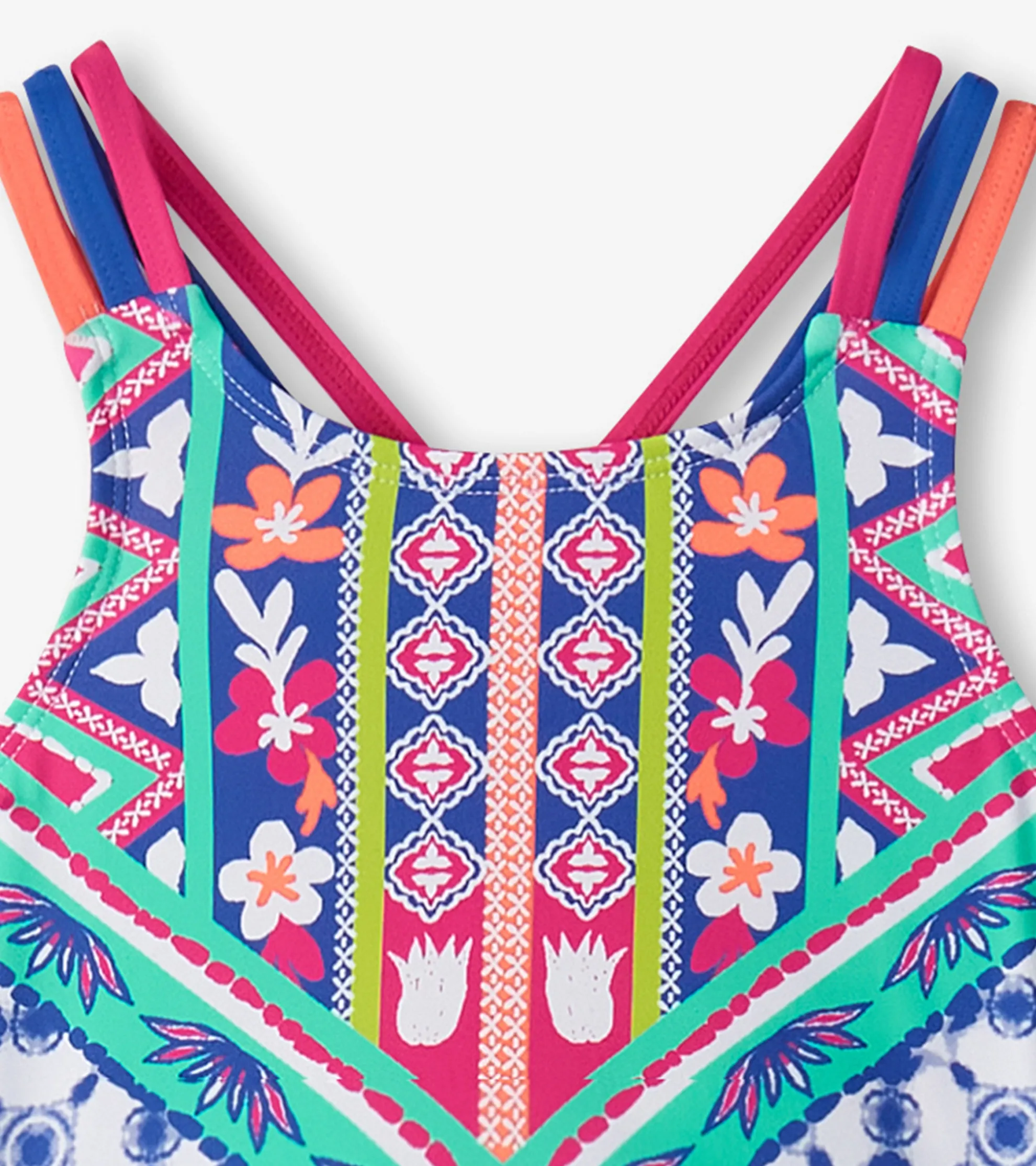 Clearance Girls Kaleidoscope Two-Piece Crop Top Bikini Set Swimwear|Swimwear