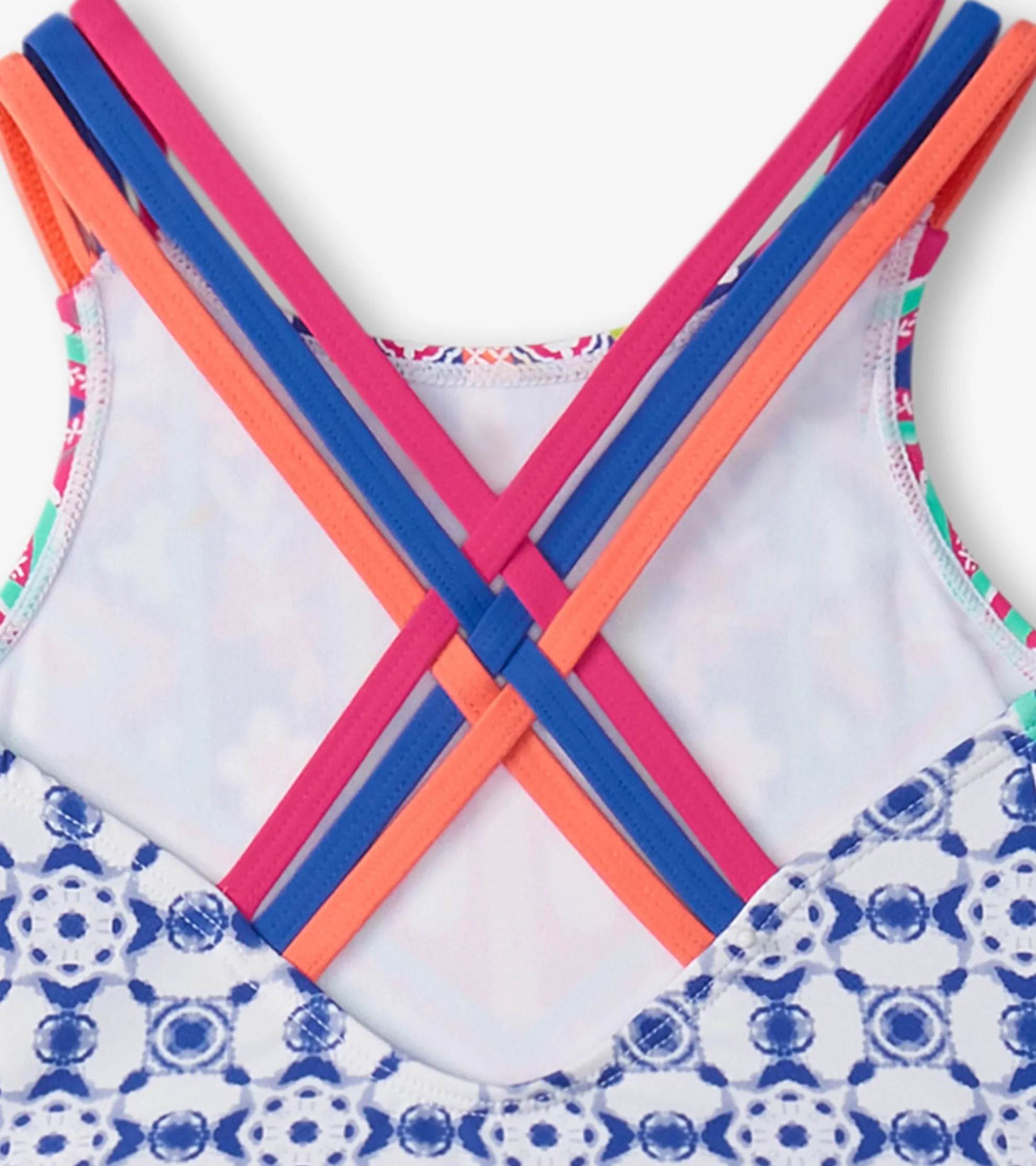 Clearance Girls Kaleidoscope Two-Piece Crop Top Bikini Set Swimwear|Swimwear
