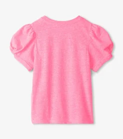 New Girls Love Twisted Sleeve Tee Tops