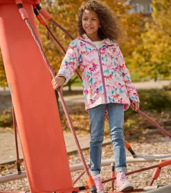 Outlet Girls Magical Horses Zip-Up Lightweight Rain Jacket Rainwear|Rainwear