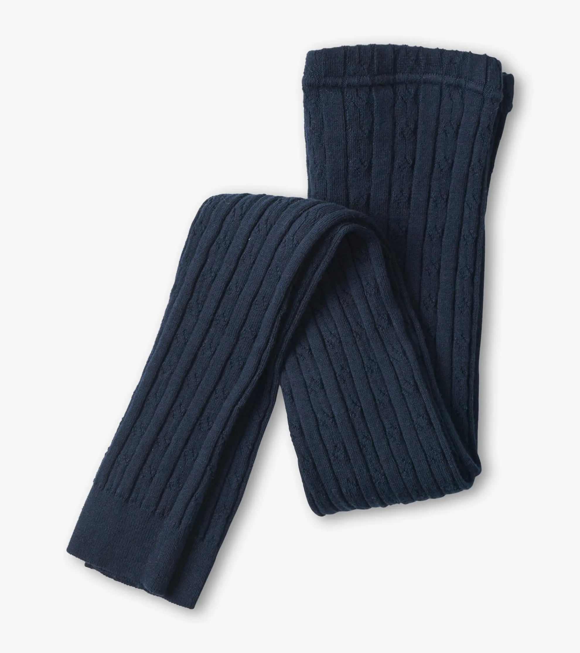 Online Girls Navy Cable Knit Tights Bottoms