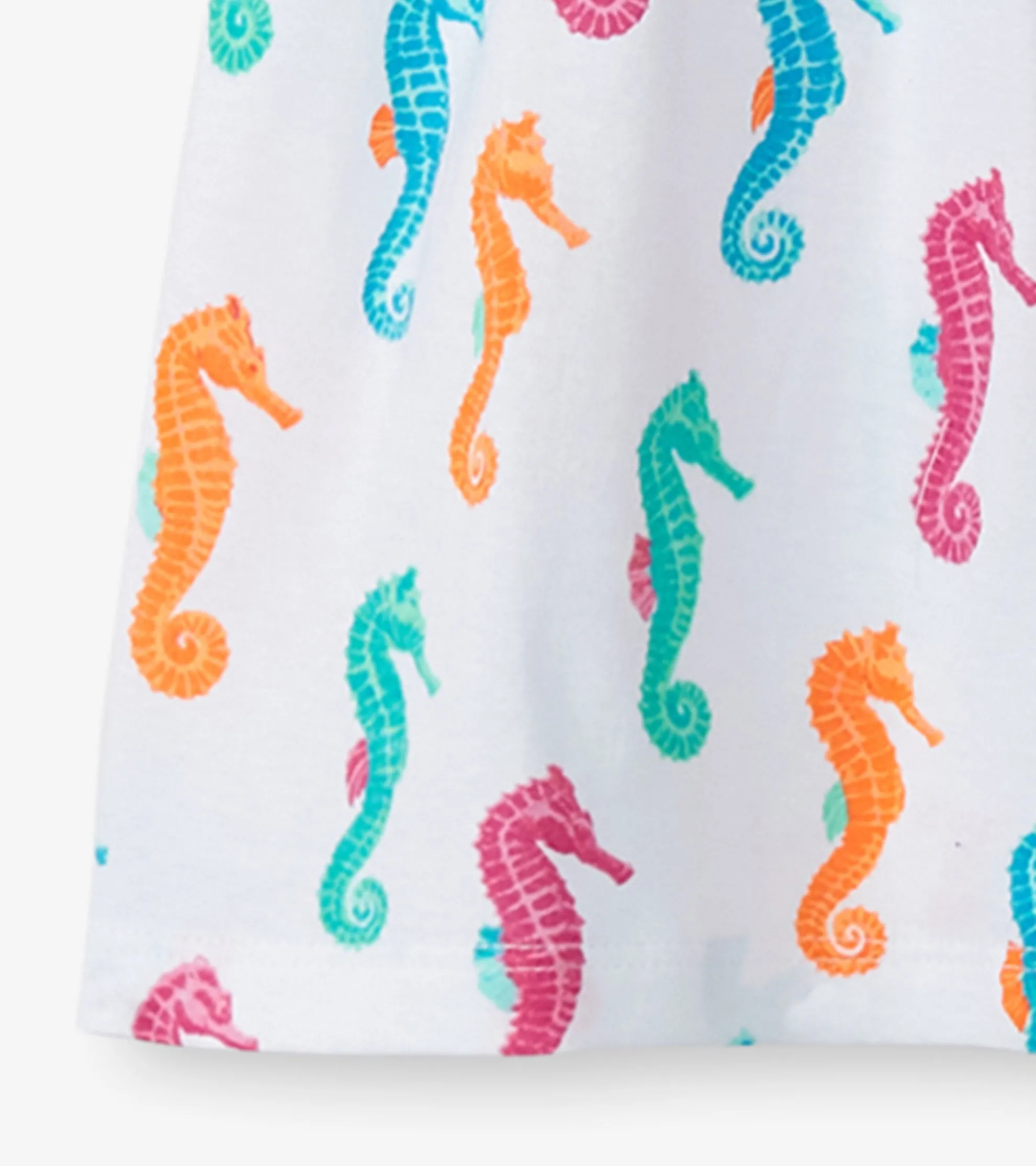 Hot Girls Painted Seahorses Smocked Dress Dresses
