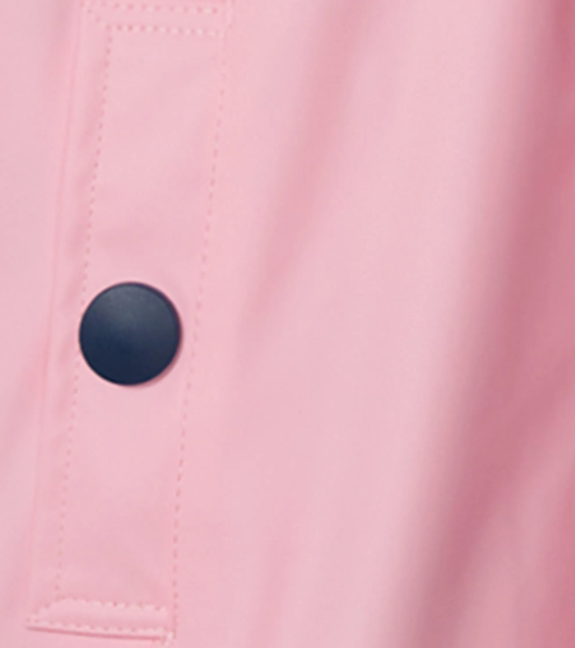 Best Girls Pink & Navy Button-Up Rain Jacket Rainwear|Rainwear