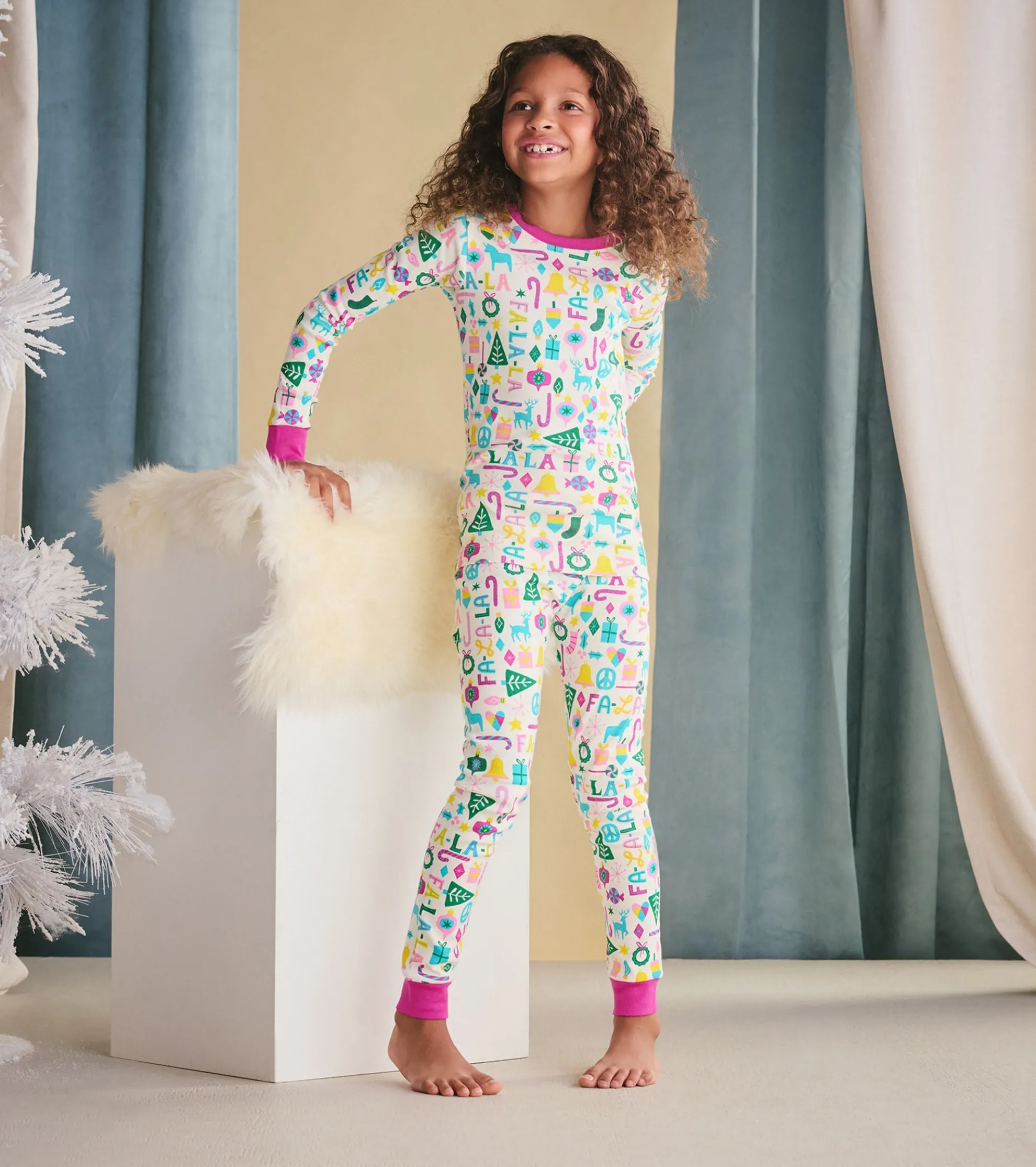Discount Girls Pink Falala Pajama Set Sleepwear|Sleepwear