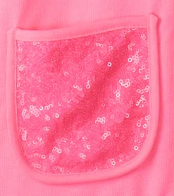 Online Girls Pink Neon Raglan Hoodie Sweaters