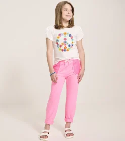 Best Girls Pink Neon Track Pants Bottoms