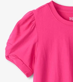 Clearance Girls Pink Twisted Sleeve Tee Tops