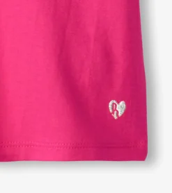 Clearance Girls Pink Twisted Sleeve Tee Tops