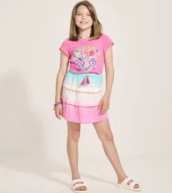 Sale Girls Pretty Cheetah Graphic Tee Tops