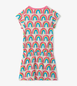 Outlet Girls Pretty Rainbows Drop Waist Dress Dresses