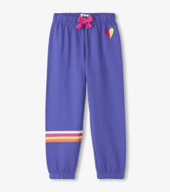 Discount Girls Rainbow Baggy Track Pants Bottoms