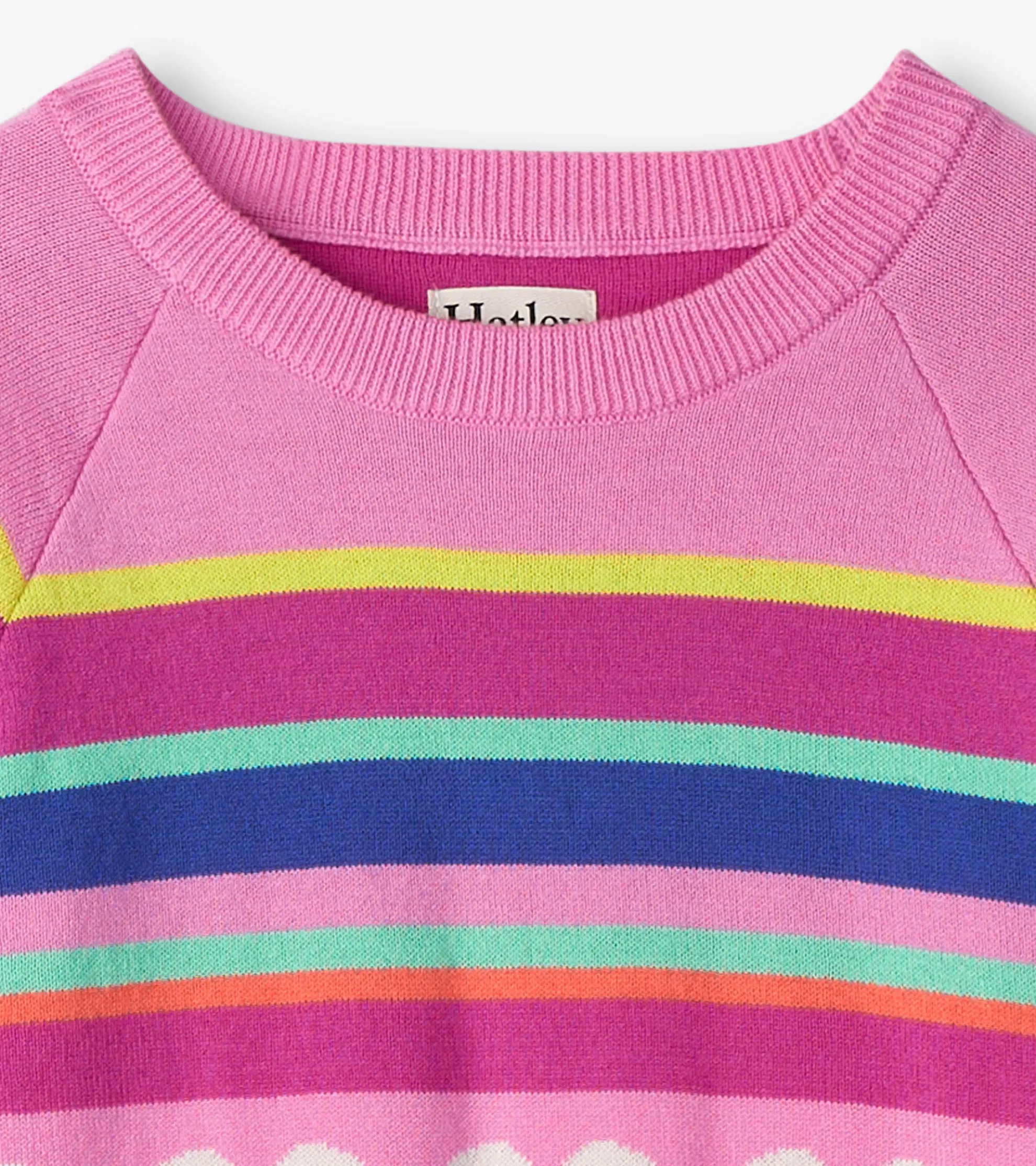 Discount Girls Rainbow Heart Sweater Sweaters