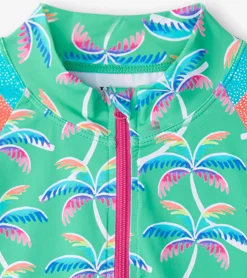 Sale Girls Rainbow Palm Two-Piece Rashguard Set Swimwear|Swimwear