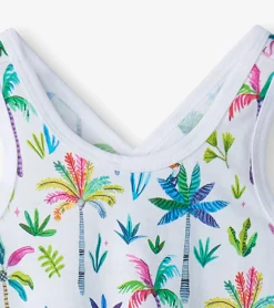 New Girls Rainbow Palms Trapeze Dress Dresses