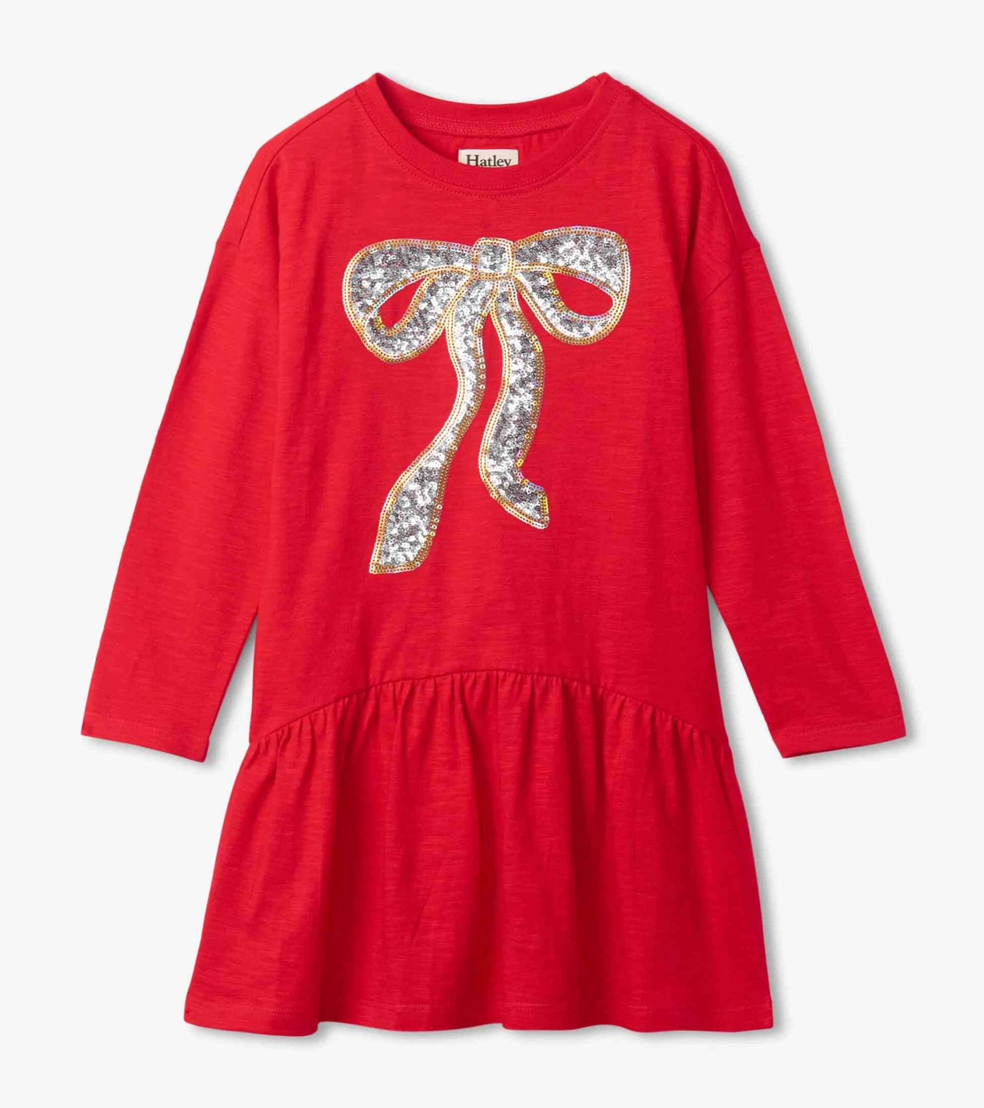 Sale Girls Red Holiday Bow Party Dress Dresses