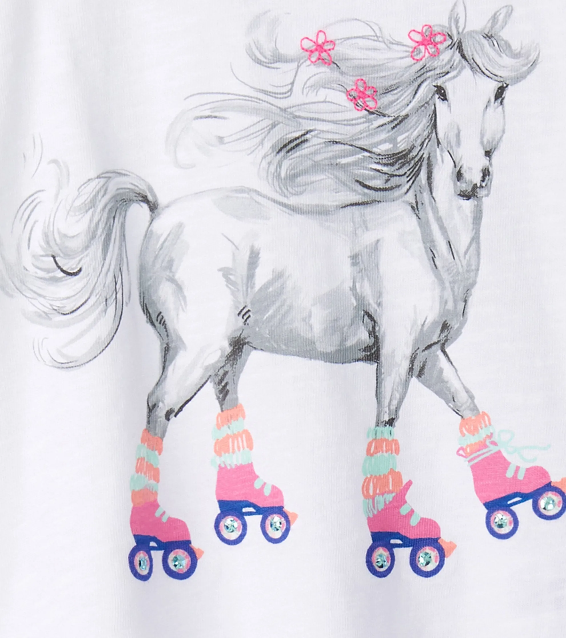 Discount Girls Roller Skates Graphic Tee Tops