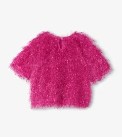 Best Girls Rose Violet Fluffy Knit Sweater Sweaters