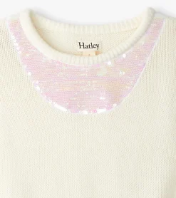 Girls Rose Violet Sweater Dress Dresses