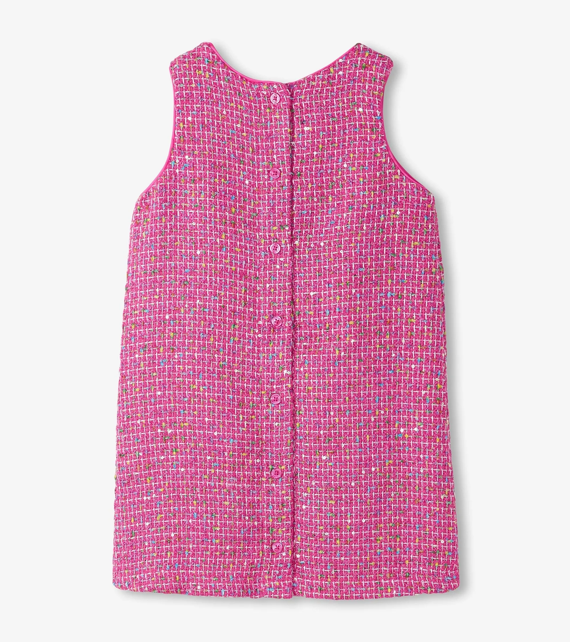 Hot Girls Rose Violet Tweed Dress Dresses