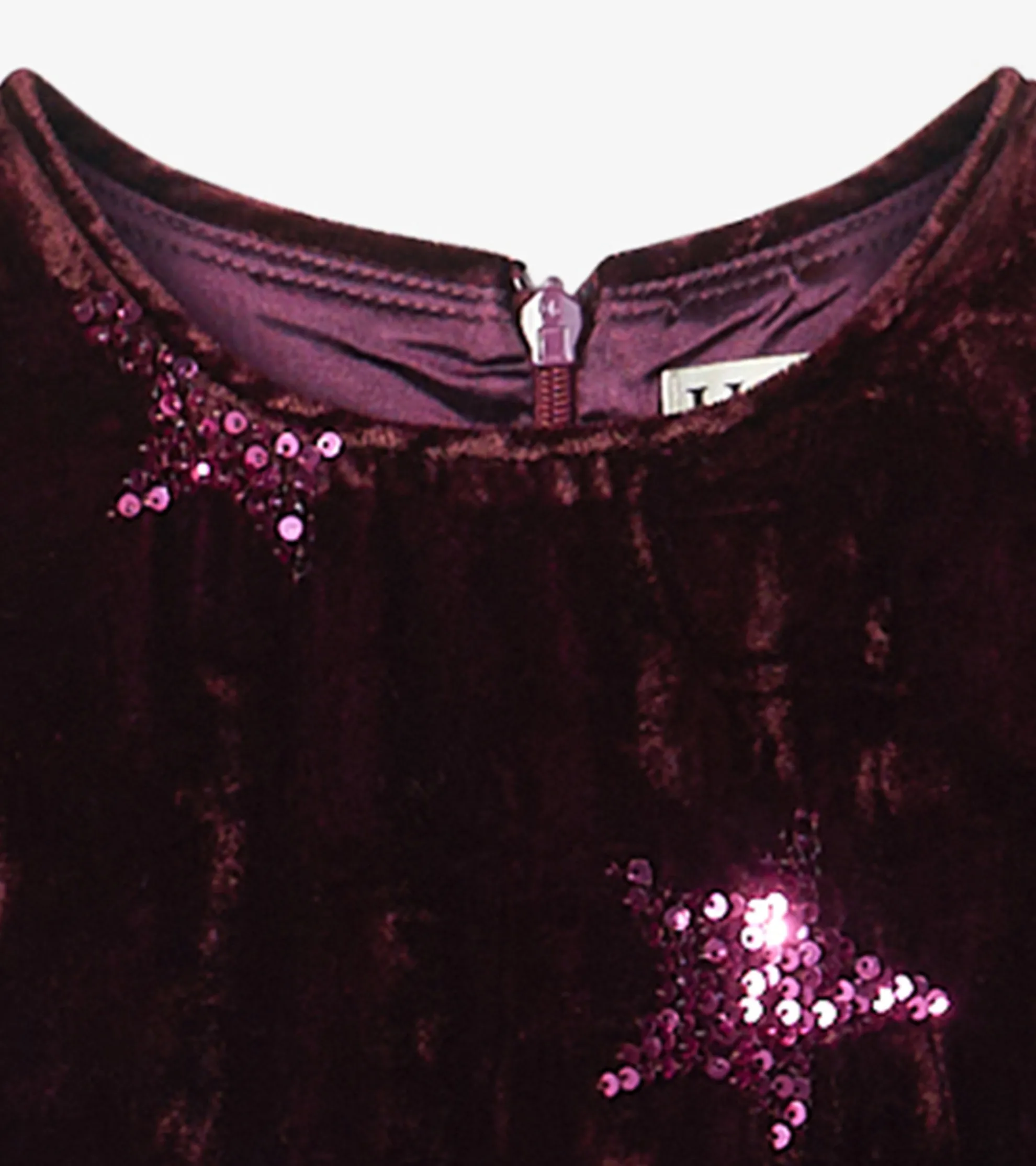 Clearance Girls Sequin Stars Velvet Dress Dresses