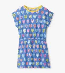 Best Girls Shibori Hearts Relaxed Dress Dresses