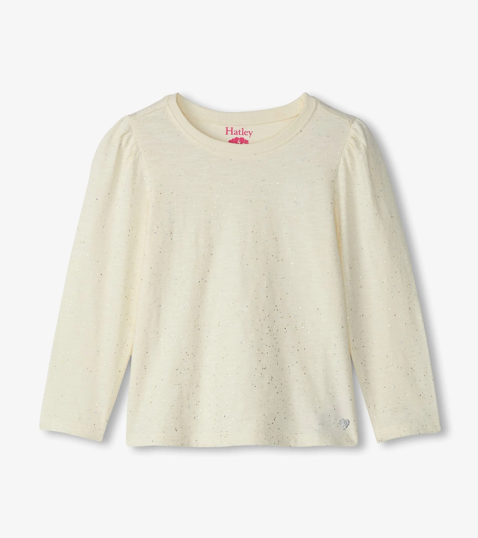 Best Girls Silver Hot Melt Long Sleeve Graphic Tee Tops
