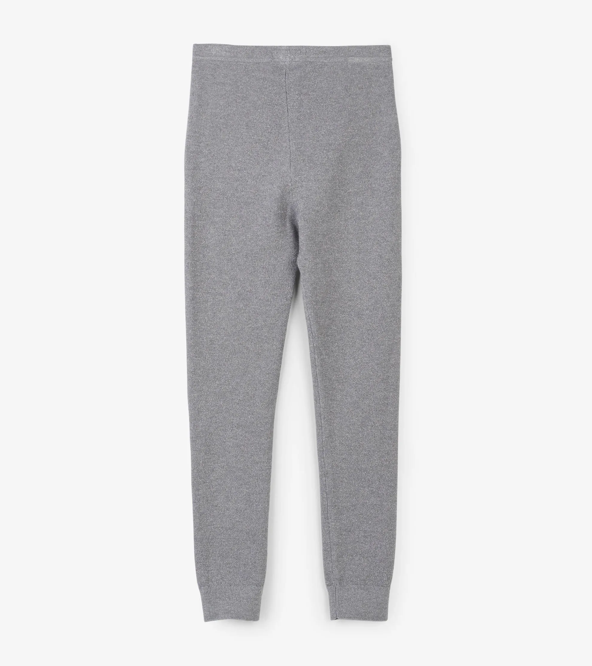 Best Girls Silver Shimmer Cable Knit Leggings Bottoms