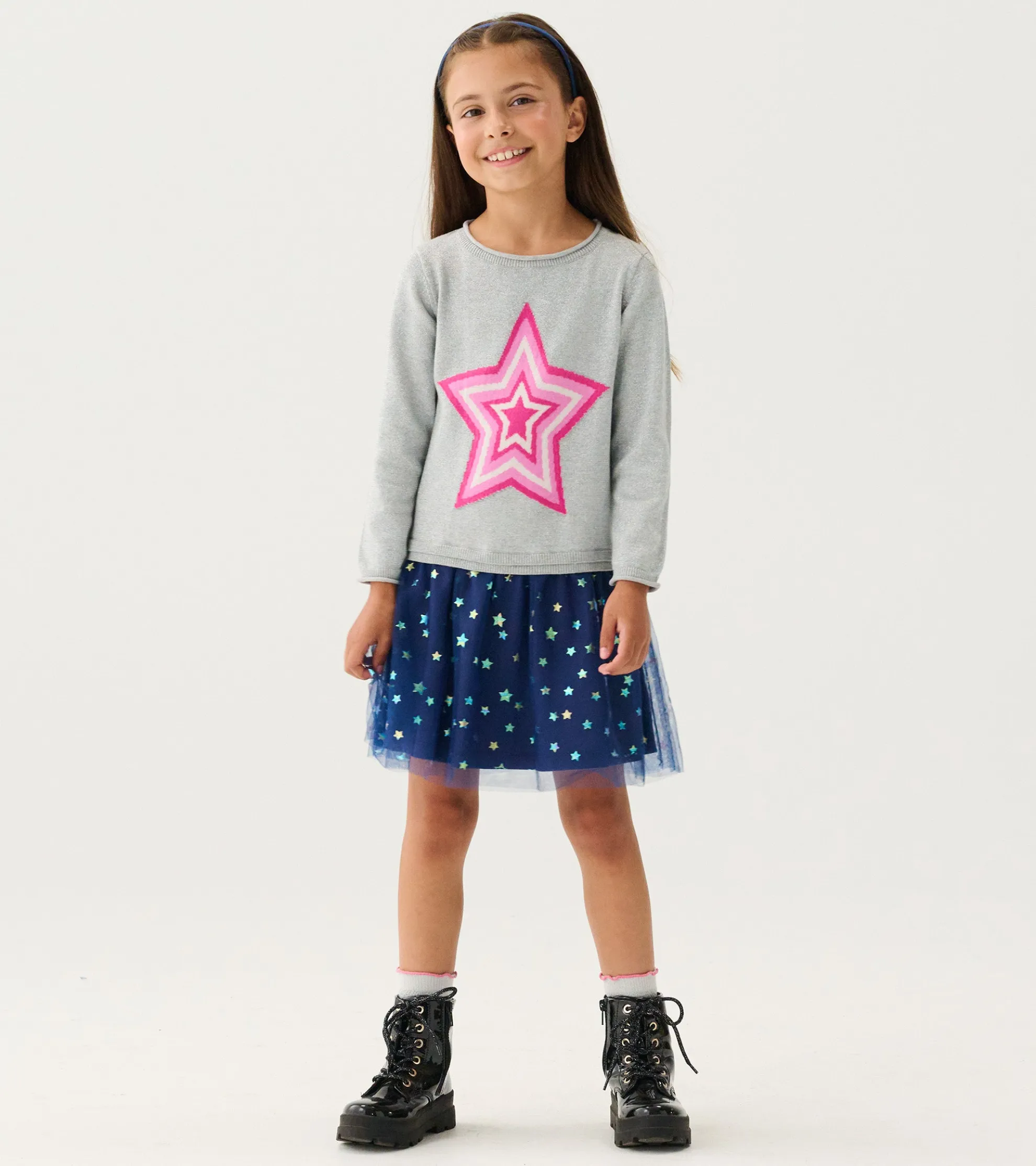 Girls Star Girl Sweater Dress Dresses