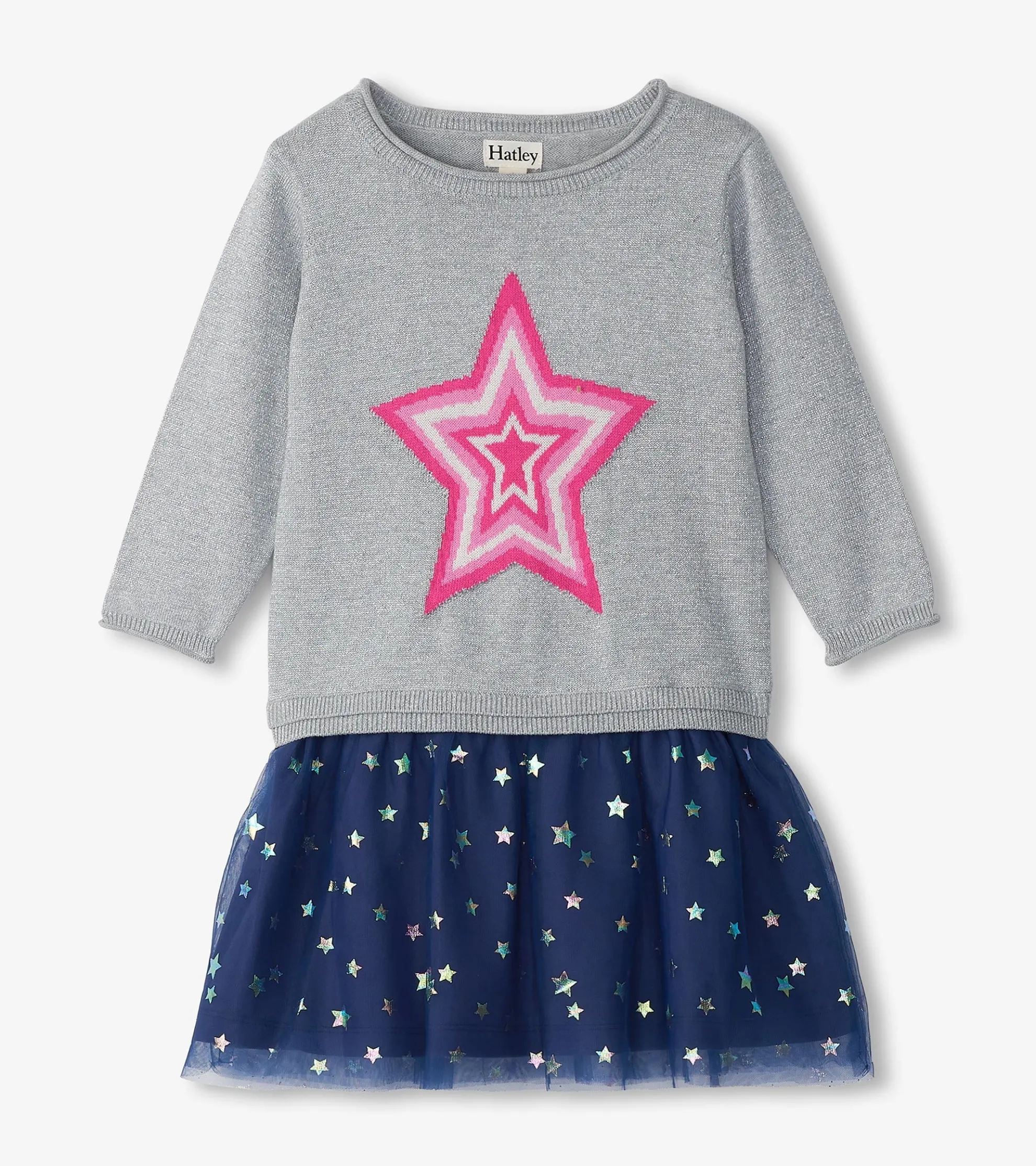 Girls Star Girl Sweater Dress Dresses