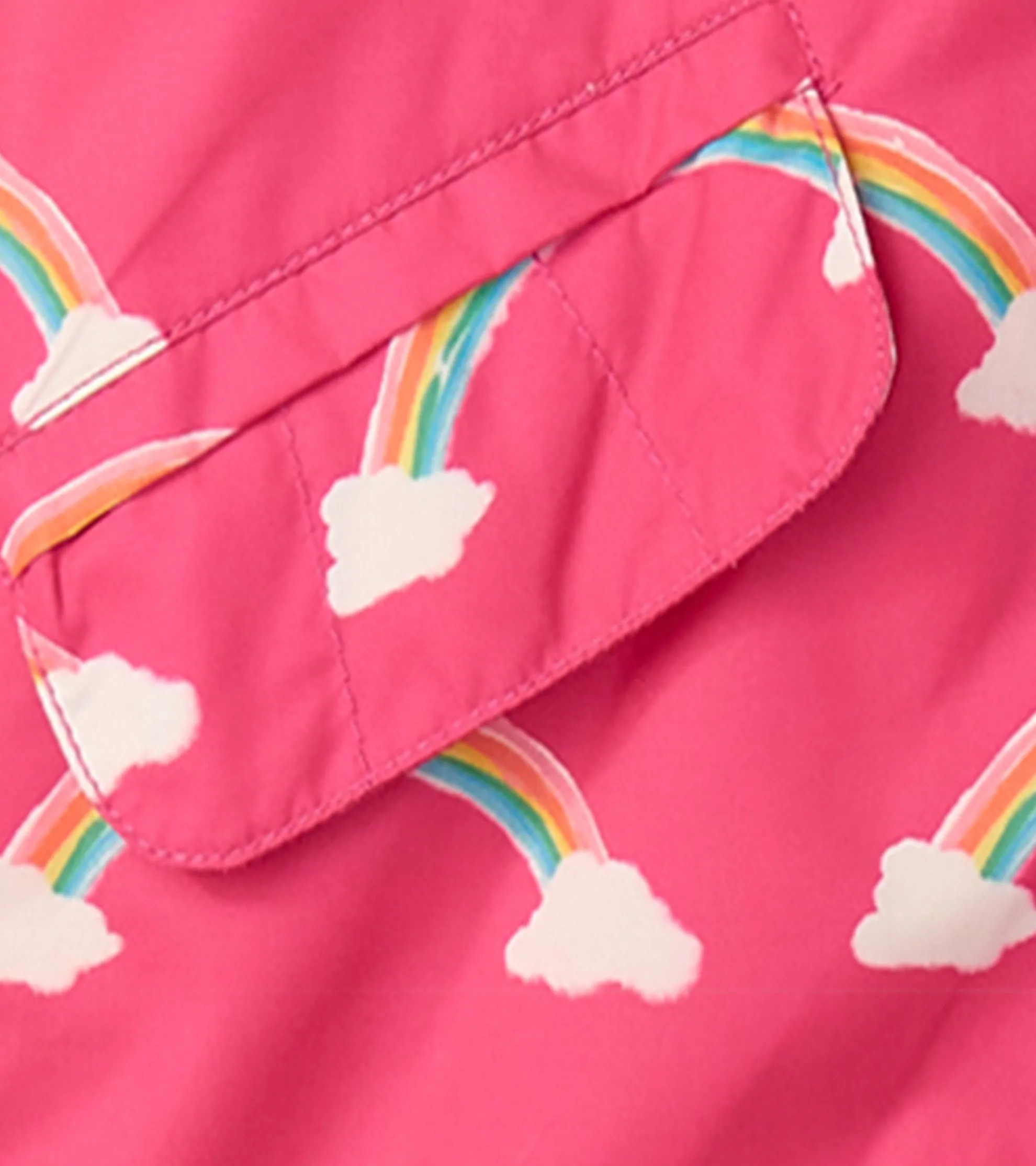 Discount Girls Summer Rainbow Zip-Up Lightweight Rain Jacket Rainwear|Rainwear