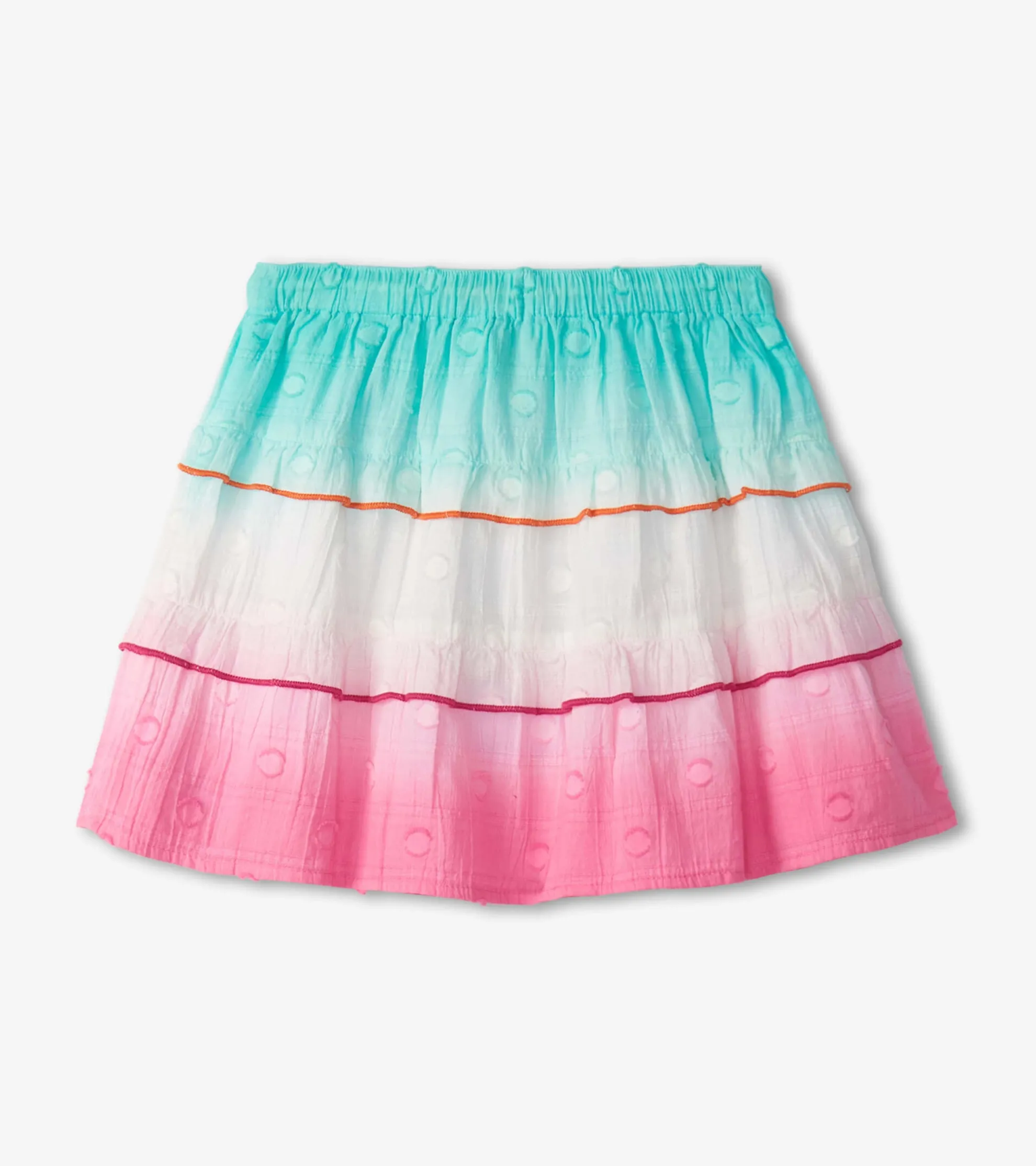 Clearance Girls Summer Waves Tiered Skirt Bottoms