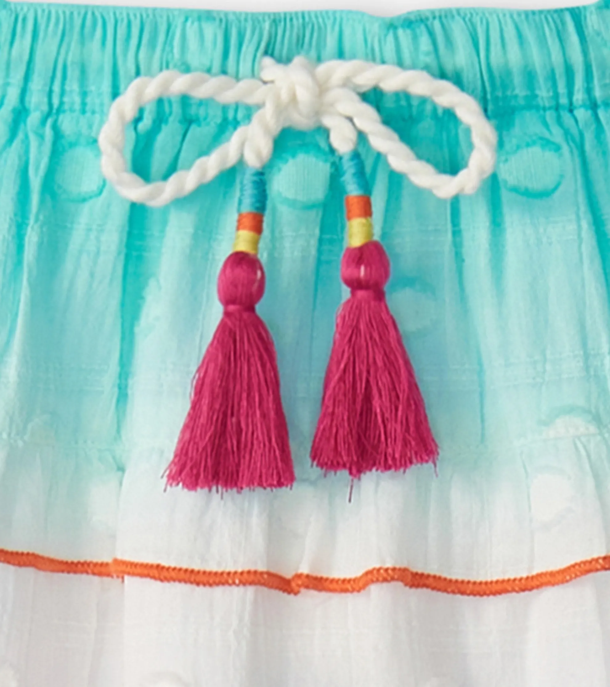 Clearance Girls Summer Waves Tiered Skirt Bottoms