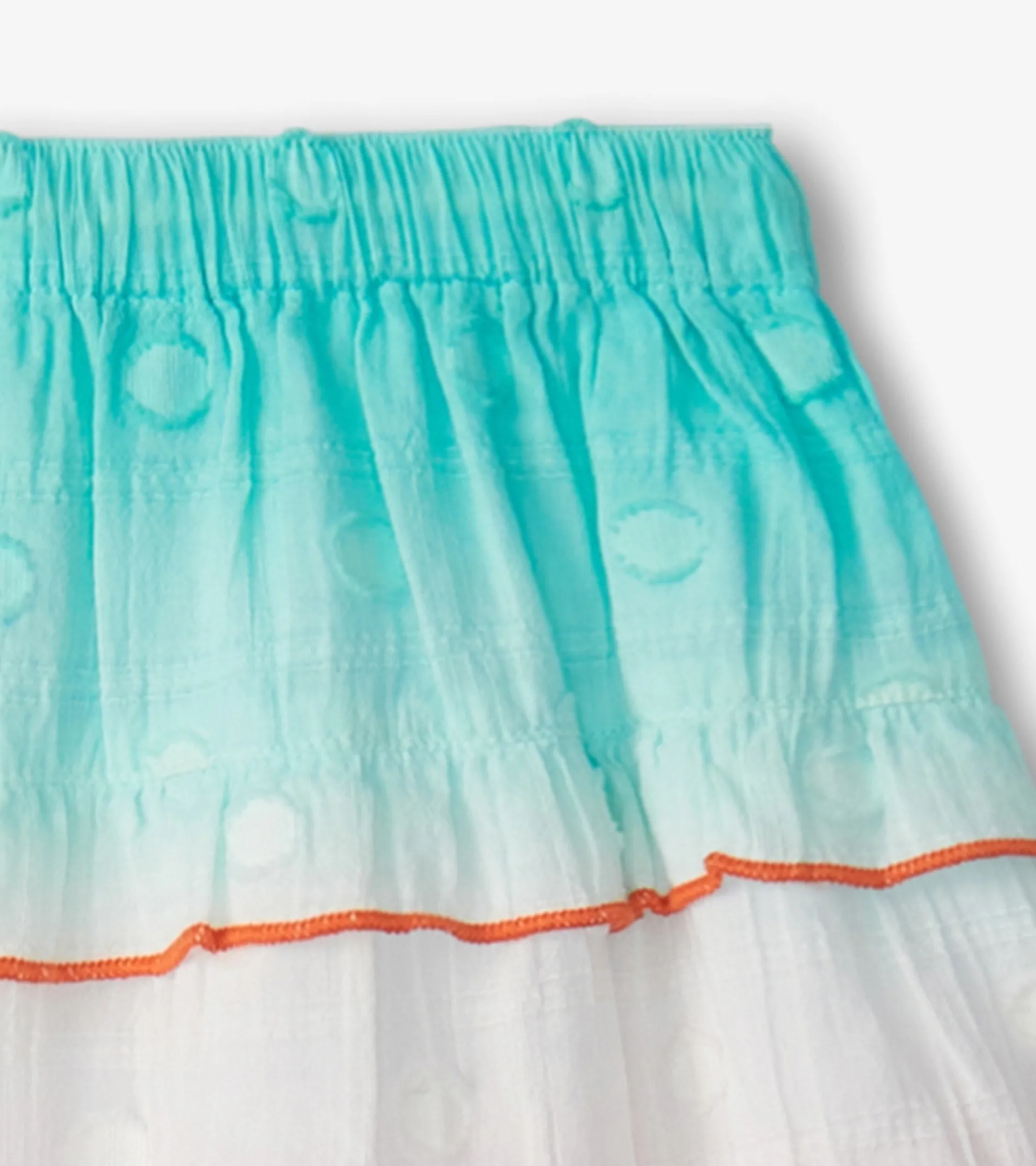 Clearance Girls Summer Waves Tiered Skirt Bottoms