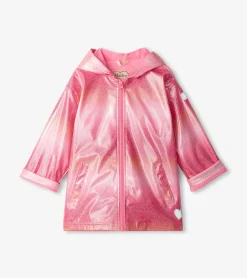 New Girls Summer Zip-Up Rain Jacket Rainwear|Rainwear