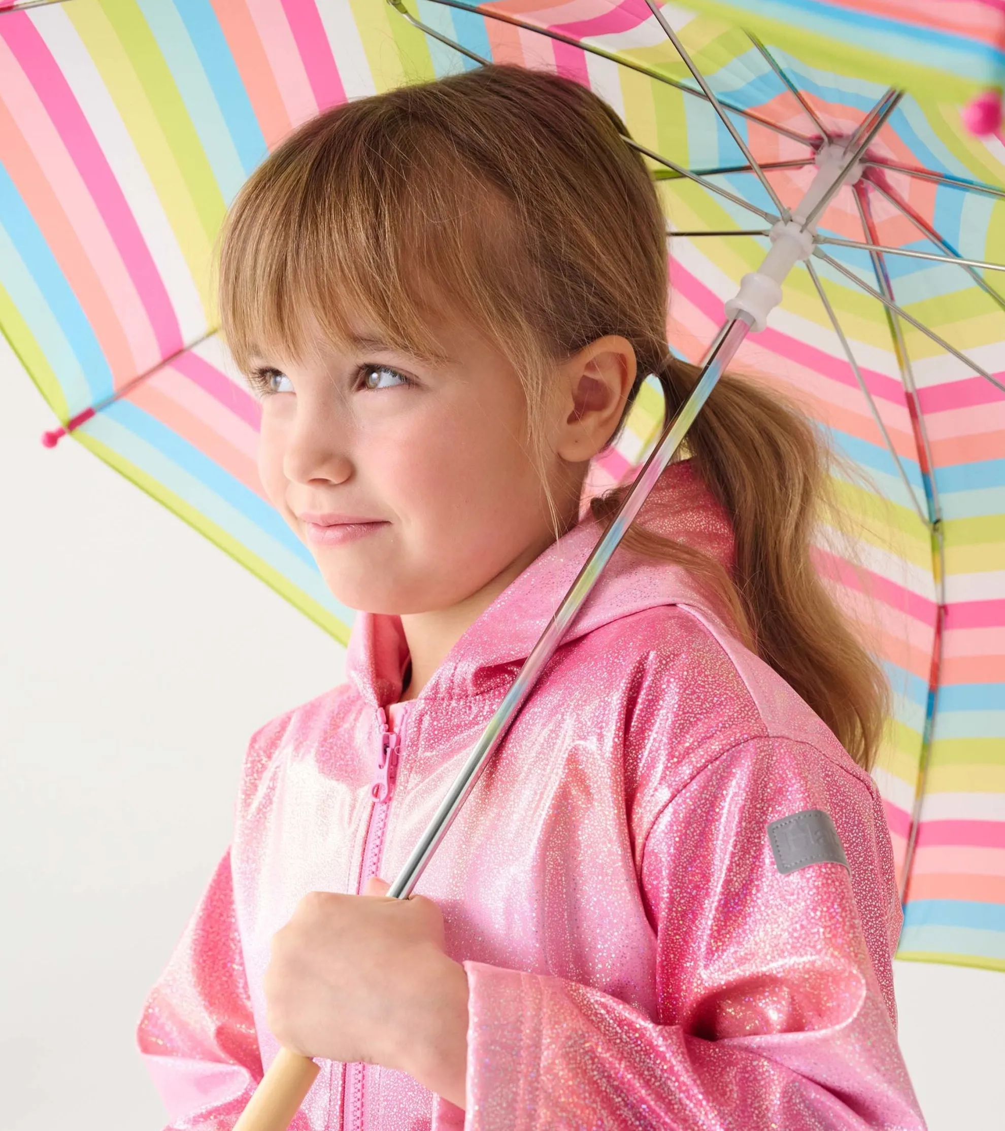 New Girls Summer Zip-Up Rain Jacket Rainwear|Rainwear