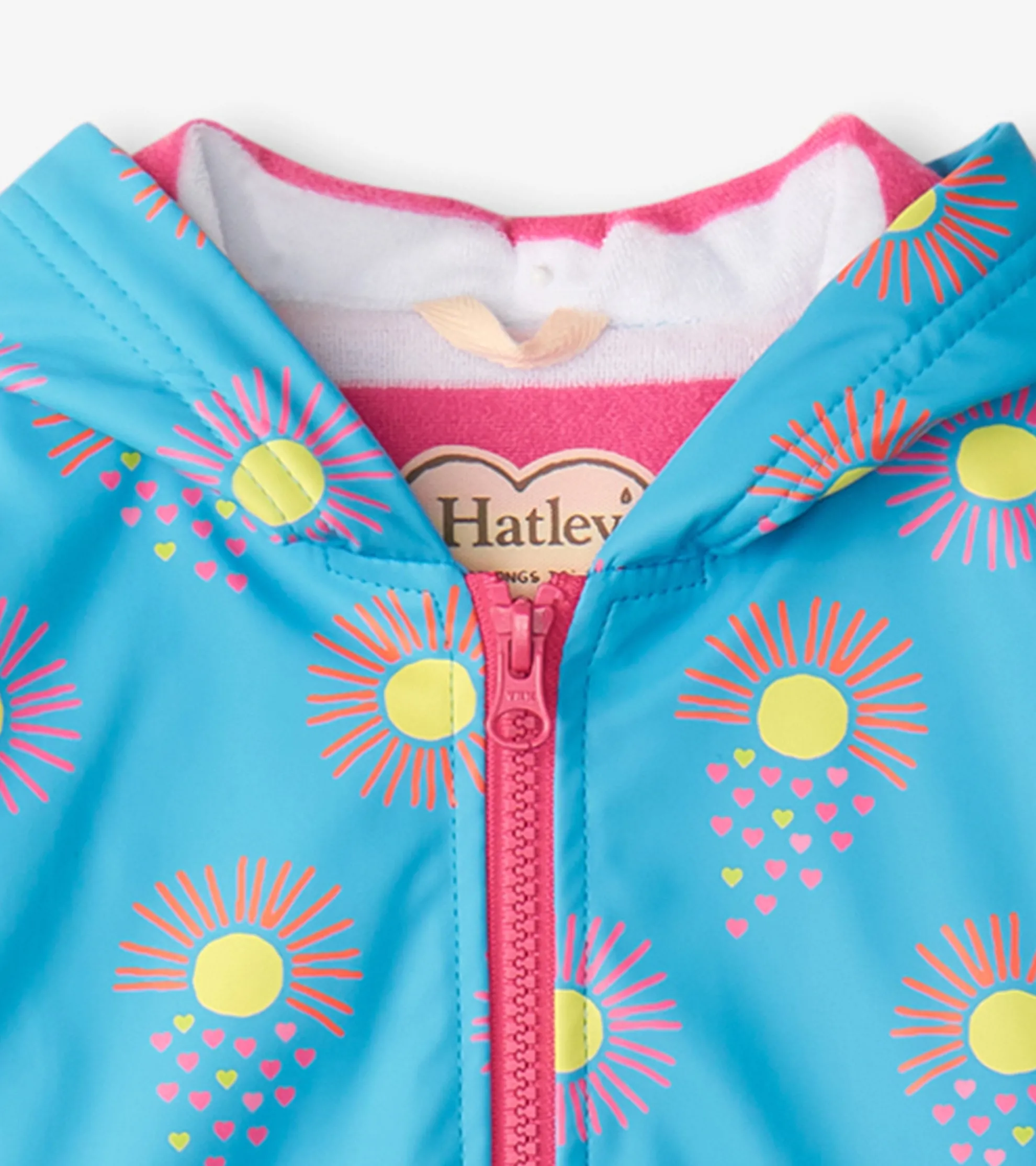 Best Girls Sunrays Zip-Up Rain Jacket Rainwear|Rainwear