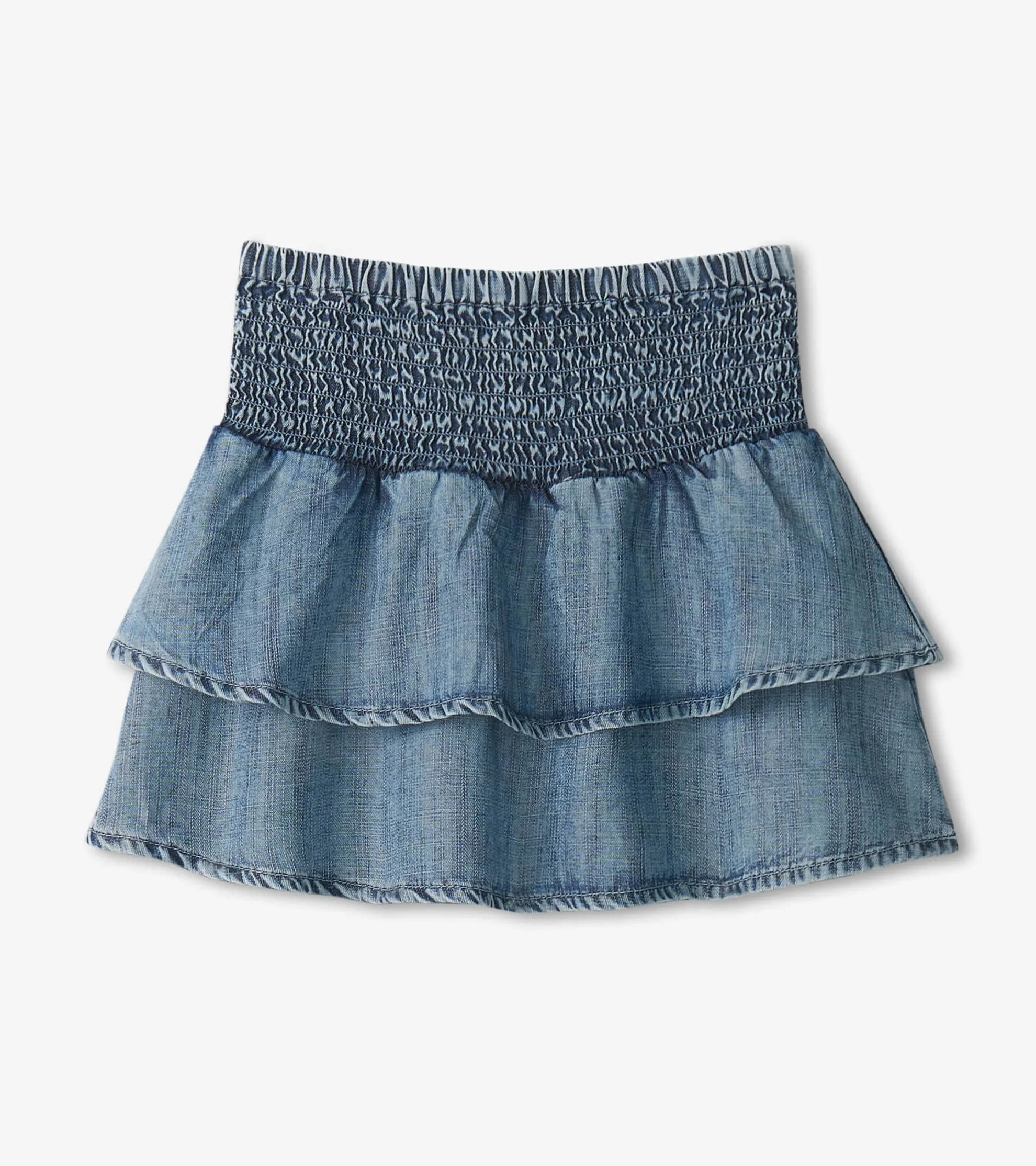 Online Girls Tencel Smocked Skirt Bottoms