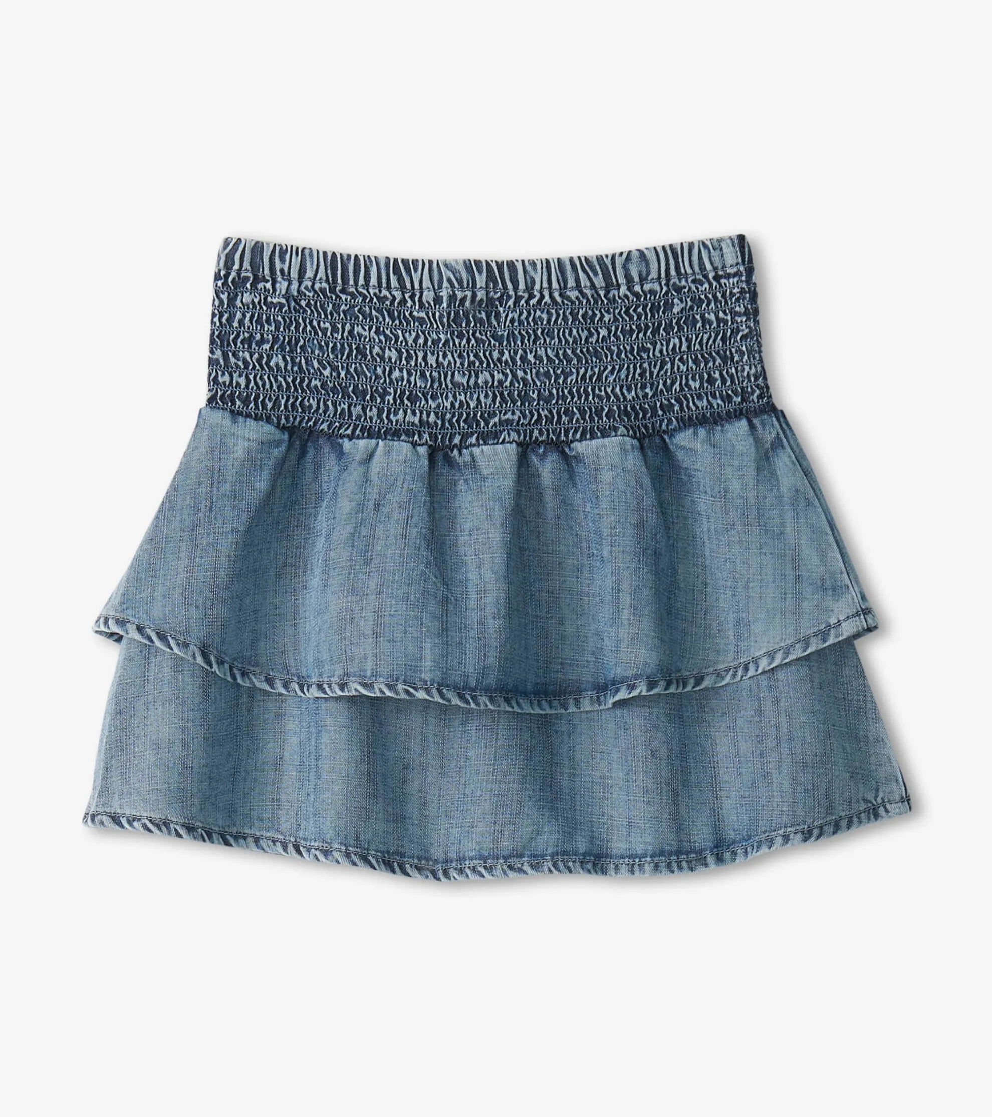 Online Girls Tencel Smocked Skirt Bottoms