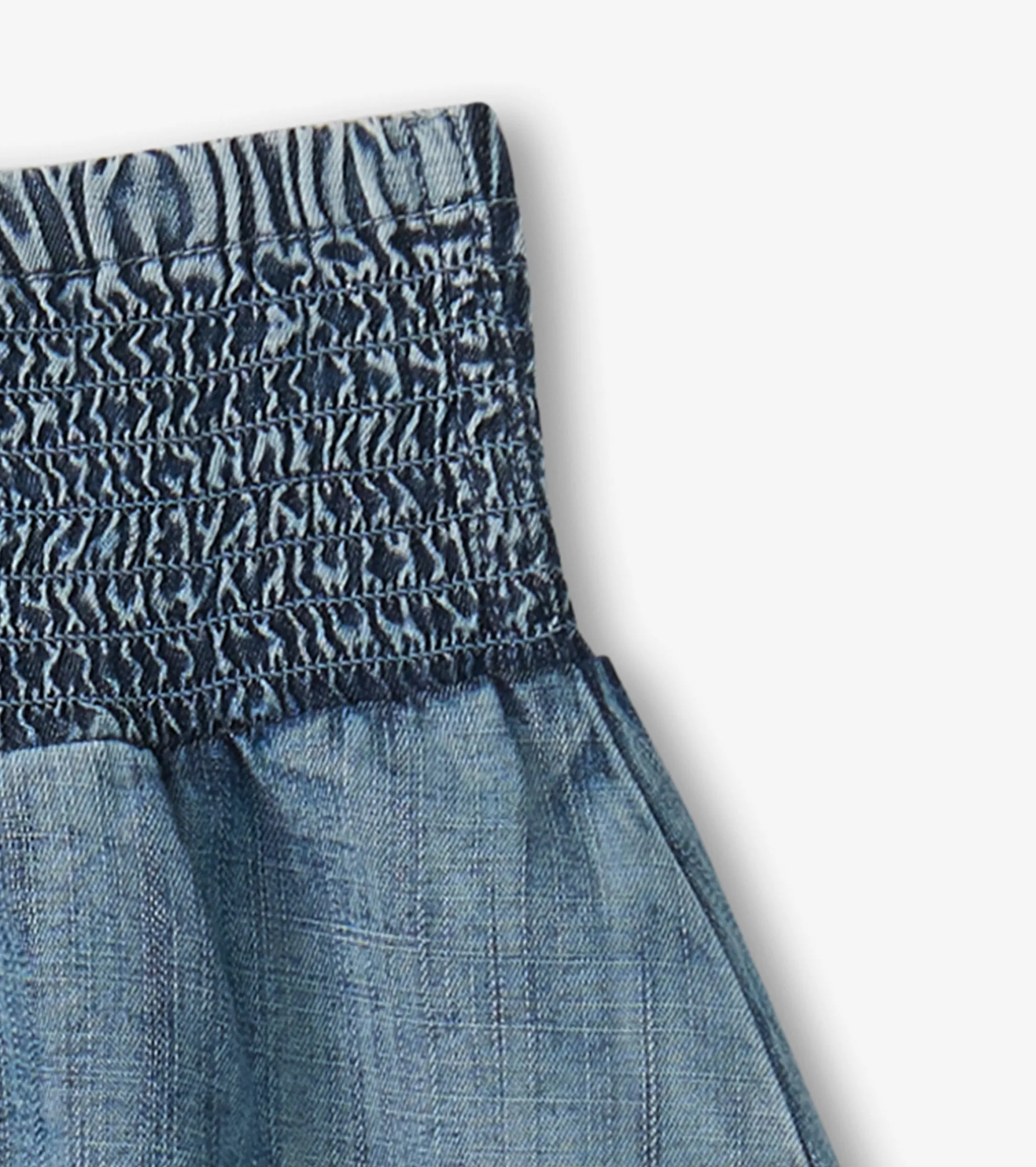 Online Girls Tencel Smocked Skirt Bottoms